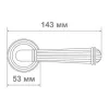 Ручка Медио M6021-22 GP+White белый/золото ХХХ