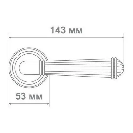 Ручка Медио M6021-22 GP+White белый/золото ХХХ