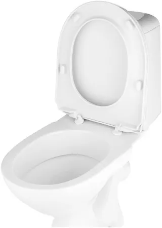 Унитаз-компакт W 102 кос.выпуск, ниж.подвод, сид. полипропилен (GESSO)