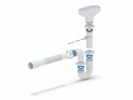 Сифон Ани 1 1/2"x40, прямоточный с разрывом струи и г/т 40х40/50 (DR0115)/445044