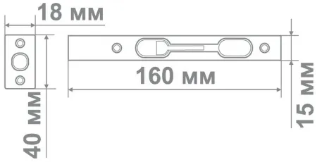 Упор MOD торцевой 401*150 (AC) медь
