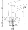 Смеситель для умывальника HB1013 1/2 "HAIBA"