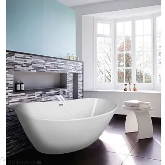 Ванна акриловая Azario EASTON 1800x820x600 мм., белая, свободностоящая (сифон+ мет.каркас)