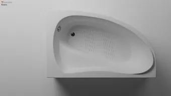 Ванна акриловая ГРАЦИЯ/GRACIA 160Х100 L+каркас "Wasser-Linie"