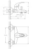 Смеситель для душа HB3015 "HAIBA"