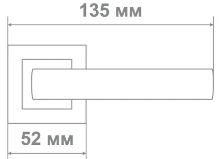 Ручка Медио ML4215-20 (квадрат) MSB графит