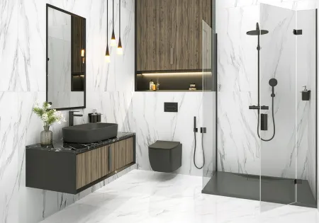 Керамогранит Статуарио Сильвер 120х60 полированный (60120STA15P) TM LCM