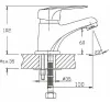 Смеситель для умывальника HB1037 1/2 "HAIBA"